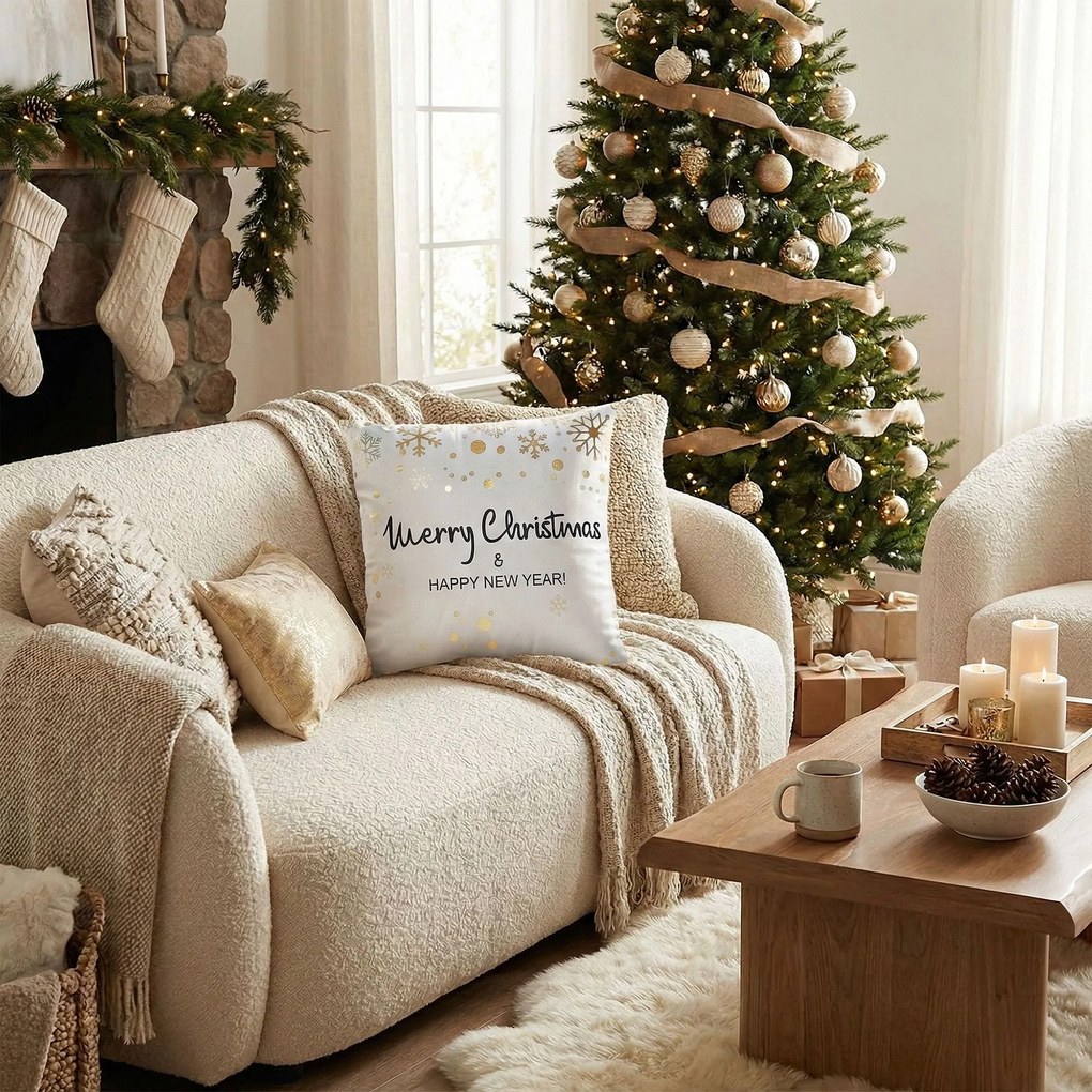 Tutumi Tutumi, obliečka na vankúš 45x45 cm, vzor BC06, biela, NAZ-88006