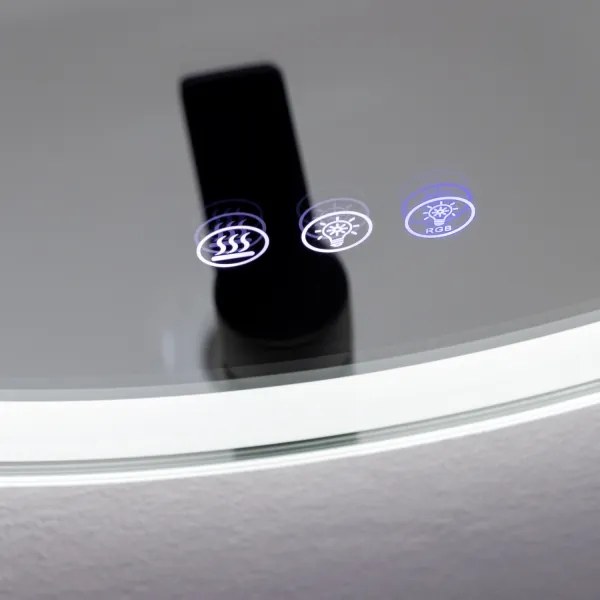 Brilagi - LED RGBW stmievateľné vyhrievané zrkadlo s podsvietením AVA PRO LED/18W/230V priemer 60 cm IP44