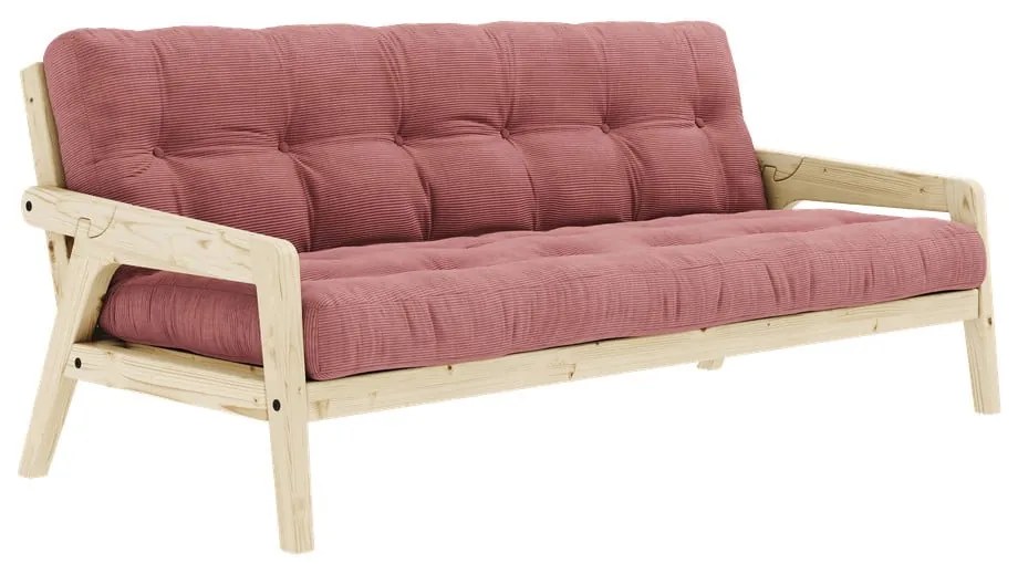 Ružová rozkladacia pohovka 190 cm Grab Clear – Karup Design