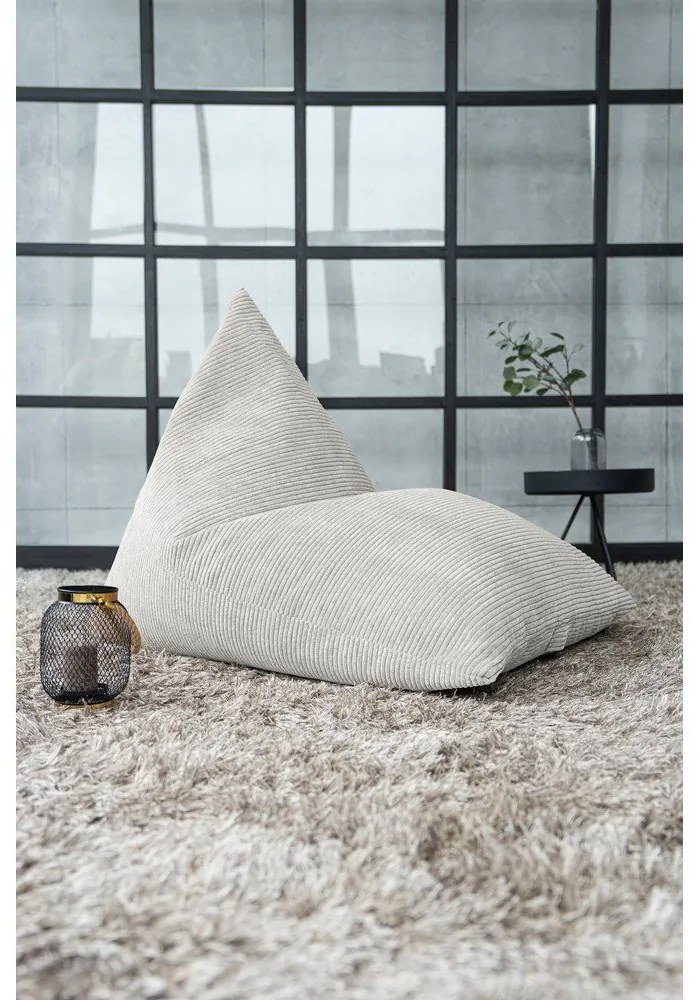 Čierny menčestrový sedací vak Razz – SLOWDOWN