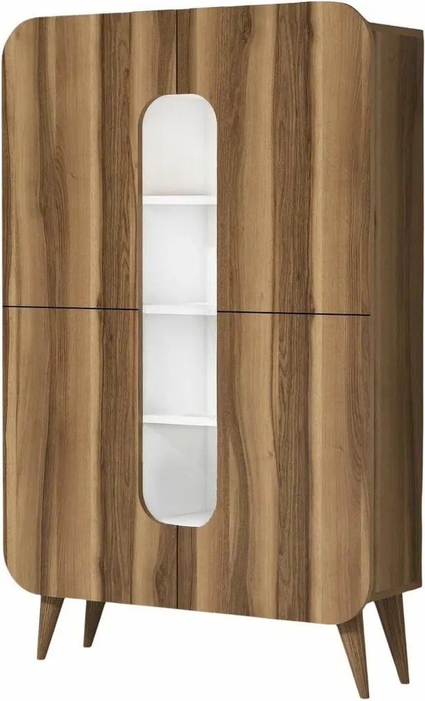 Skrinka Mine Walnut and White