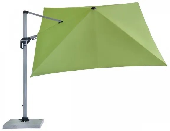Doppler ACTIVE 350  x 260 cm – výkyvný záhradný slnečník s bočnou tyčou zelený (kód farby 836), 100 % polyester