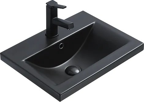 Mexen Emma zápustné umývadlo 51 x 39 cm, čierna matná - 25055185