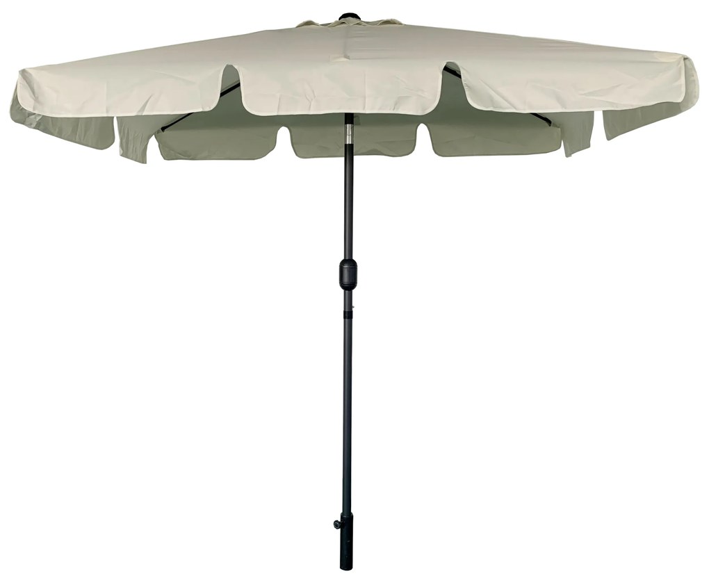 TRENDIE Záhradný slnečník 125x200 cm svetlo béžový