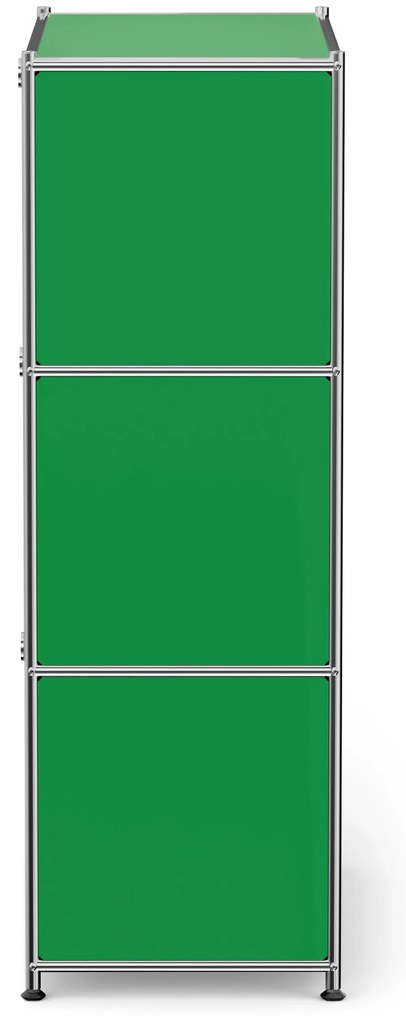 Komoda Kovová komoda »CN3« s výklopnými priečinkami, zelená