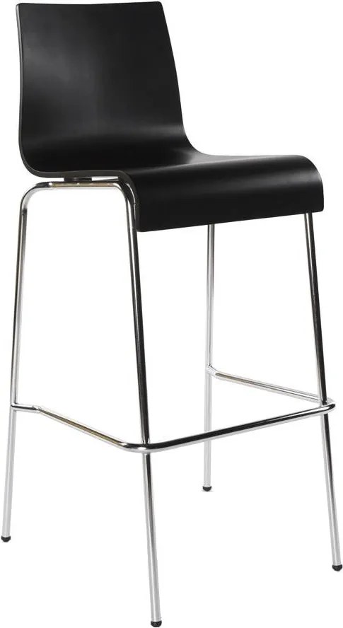 Moderná barová stolička Aiden čierna