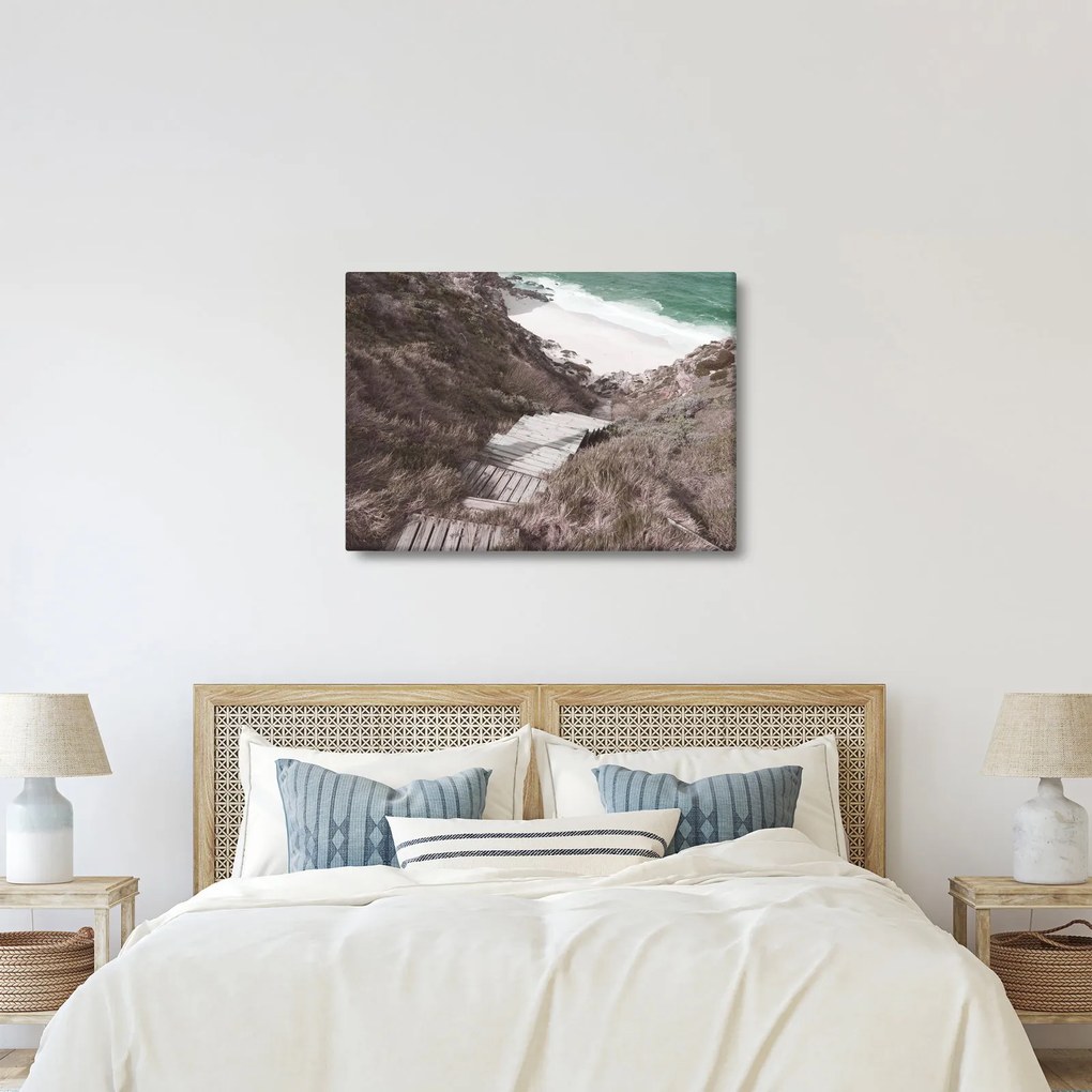 Obraz - Cesta k smaragdovému moru (70x50 cm)