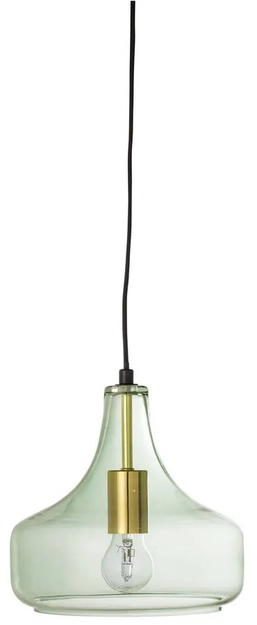 Zelené závesné svietidlo so skleneným tienidlom ø 25,5 cm Yuser – Bloomingville