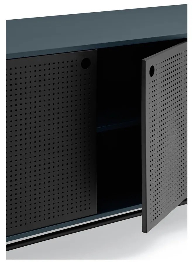 Čierno-modrá komoda Teulat Punto, šírka 212 cm