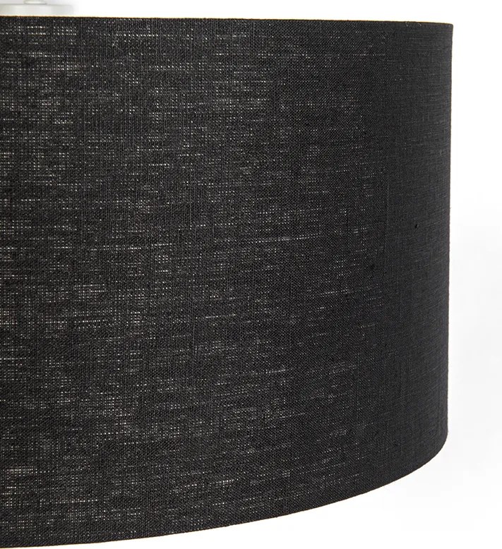 Moderné závesné svietidlo biele s čiernym tienidlom 50 cm - Combi 1