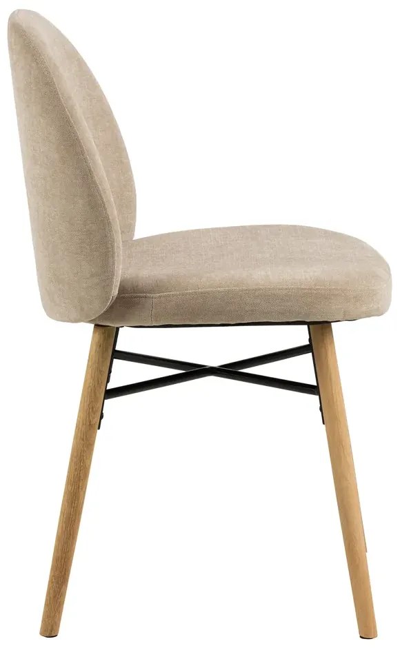 Čalouněná jídelní židle Sophia béžová