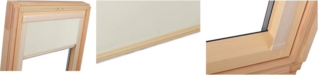 Dekodum Termoizolačná roleta na strešné okno typu VELUX SK08/S08/608 Farba látky: Navy Silver, Farba profilu: Borovica