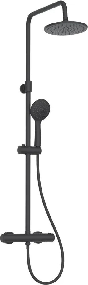 Sprchová súprava s batériou HOUSTON matná čierna
