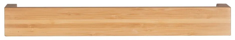 Bambusová nástenná polica Wenko Dark, šírka 40 cm