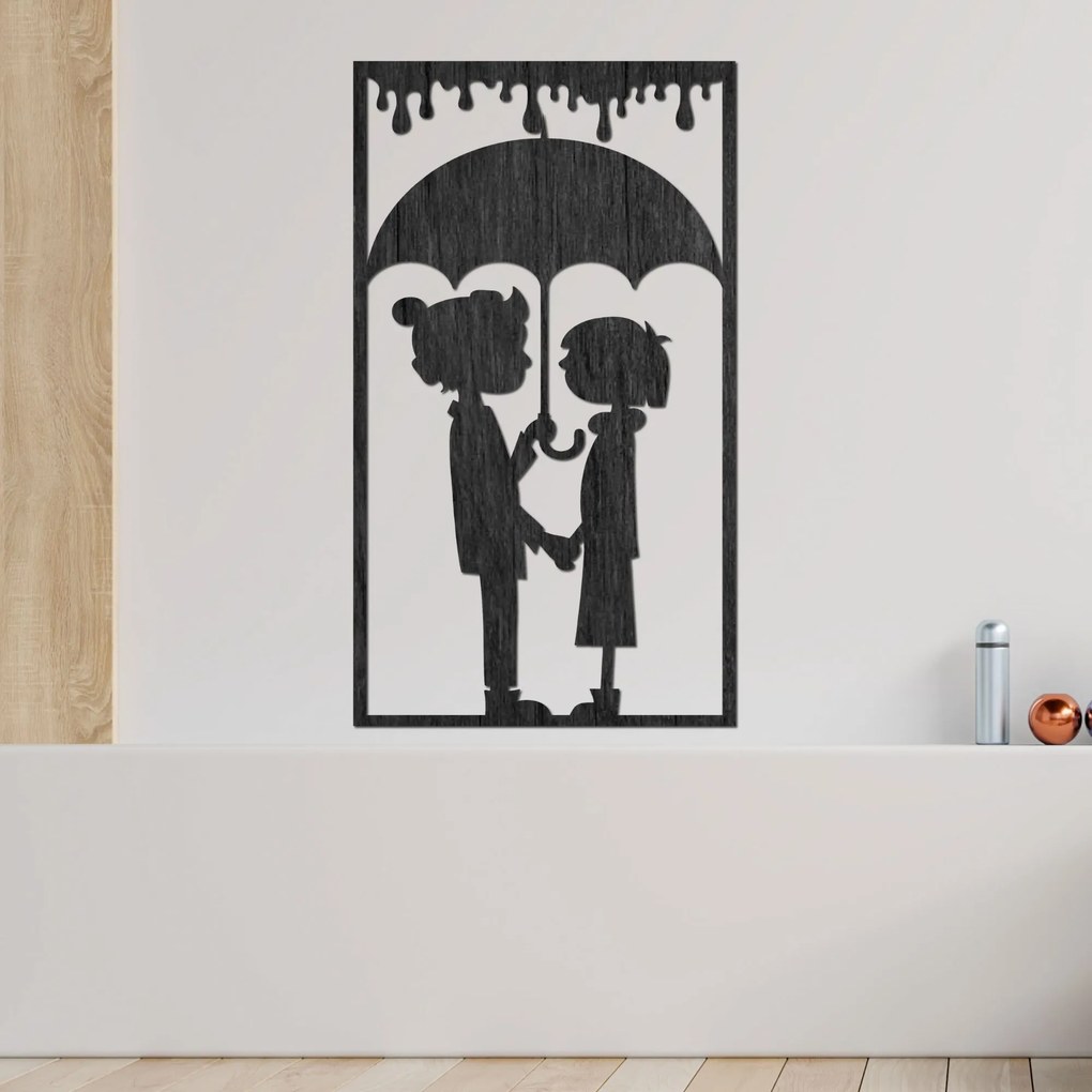 Romantický obraz na stenu - KIESMET: Preglejka Topoľ - Honey 3071 60 x 34 cm 4104-101802 PR0429