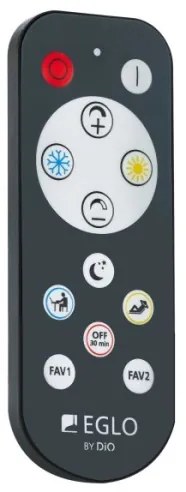 Eglo 98228 - LED stmievateľné stropné svietidlo SILERAS-A LED/36W/230V priemer 60 cm s diaľkovým ovládaním