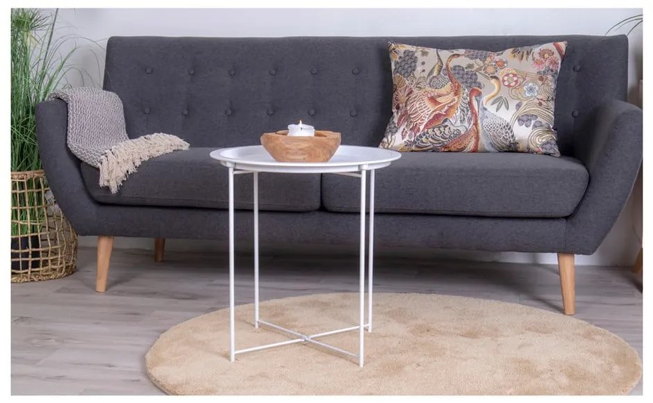 Kovový okrúhly odkladací stolík ø 47 cm Bastia – House Nordic