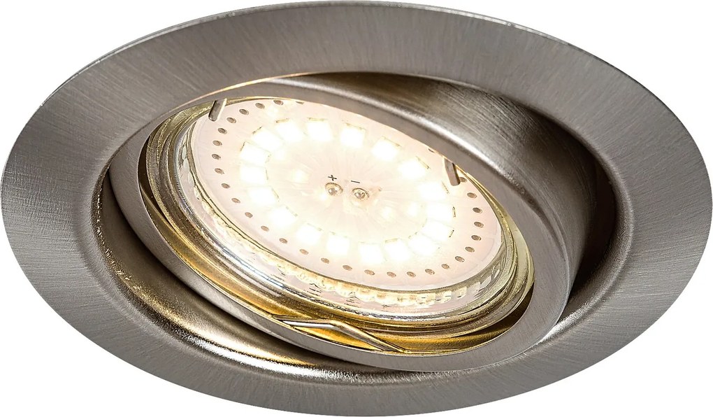 Rabalux LED zápustné bodové svietidlo Lite 3x3W | 240lm | 3000K - set 3 ks, saténový chróm, 1166