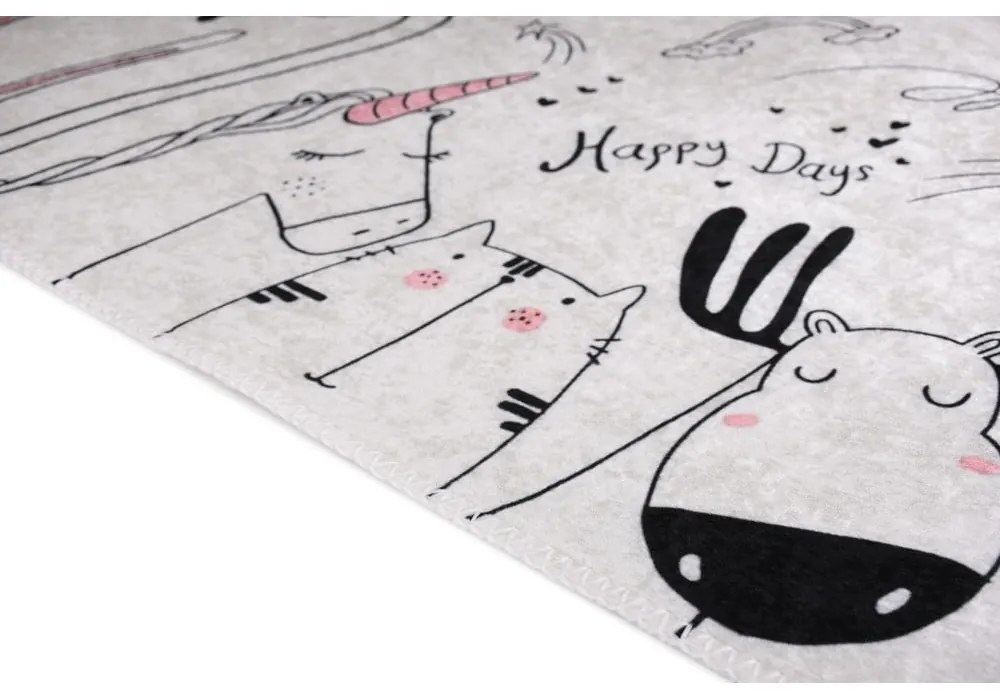 Slonovinový prateľný detský koberec 80x120 cm Animal Kingdom – Vitaus