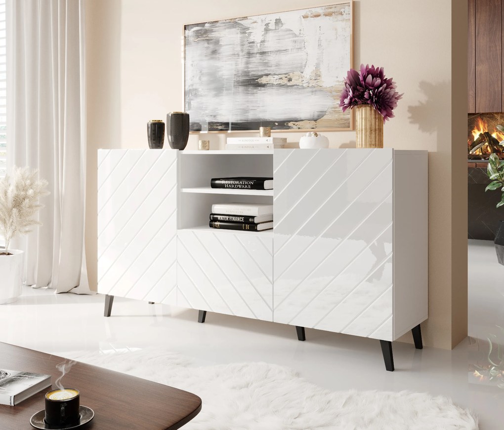 Cama Komoda Abeto - biela
