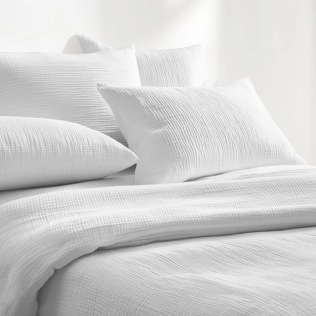 Goldea mušelínové posteľné obliečky – svetlo sivé 150 x 200 a 50 x 60 cm