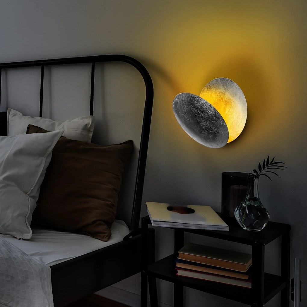 Nástěnné LED svítidlo Yosma stříbrné