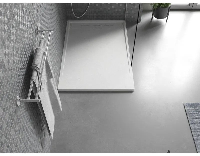 Mexen Amon, SMC obdĺžniková sprchová vanička 100 x 70 cm, biela, 4F107010