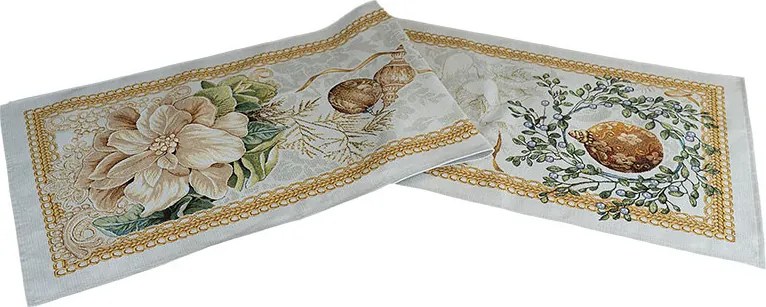 Gobelínový obrus Zlaté Vianoce 45 × 140 cm