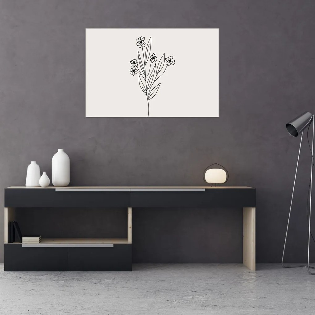 Obraz - Lúčny kvet N⁰1 (90x60 cm)