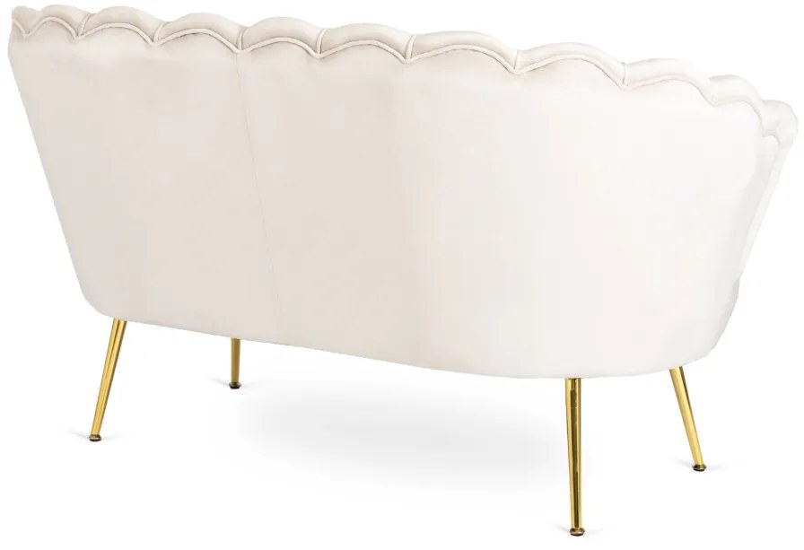 Vintino zamatová sedačka ZORAYA krémová