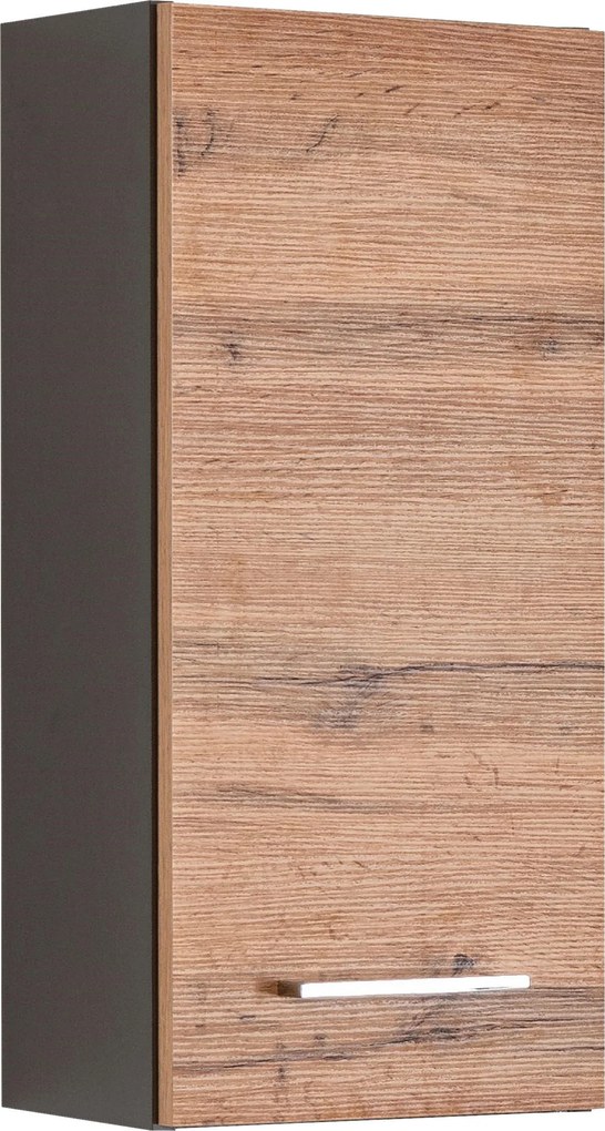 XXXLutz ZÁVESNÁ SKRINKA, dub wotan, grafitová, 30/64/20 cm Held - Online Only kúpeľne - 000307017503