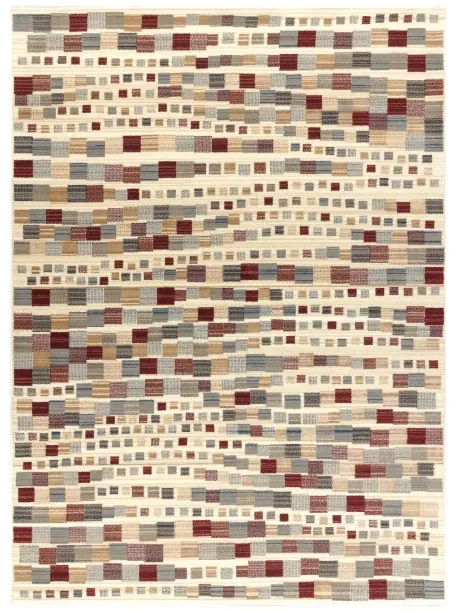 Koberec KILIM 7950/52933 geometrický sivý / béžový
