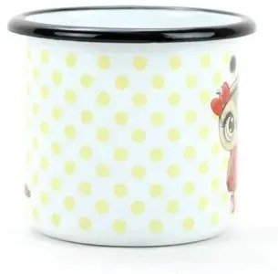 Belis Smaltovaný hrnček Sova s lienkou, 7 cm, 0,25 l