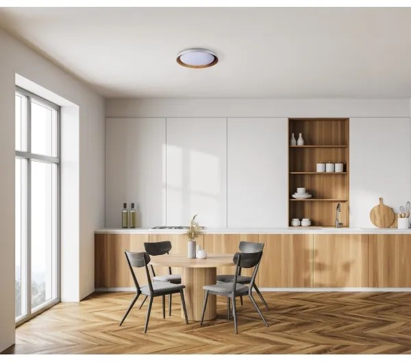 Kanlux 37317 - LED Stropné svietidlo NIFU LED/17,8W/230V pr. 43 cm biela/hnedá