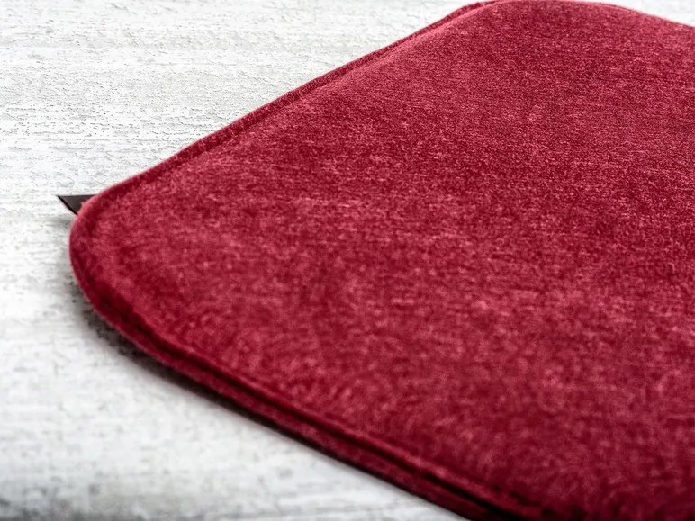 Magma Podložka na sedenie Avaro, 4 kusy (hranatý tvar, vínová)  (100247989)