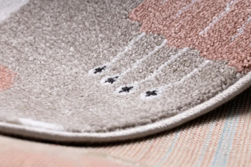 Detský kusový koberec Fun Unicorn with rainbow beige, 180x270, béžová, detská izba, Dywany Łuszczów