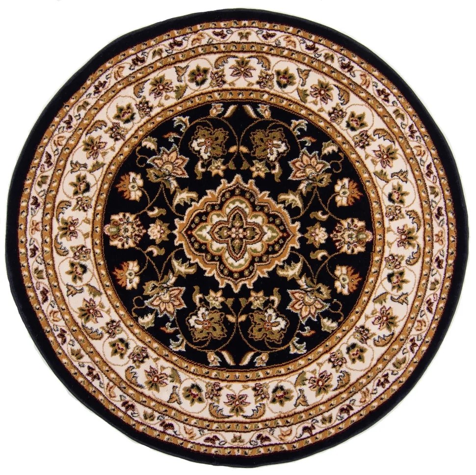 Kusový koberec Sincerity Royale Sherborne Blue kruh, 133x133 (priemer) kruh, modrá, obývacia izba, Flair Rugs