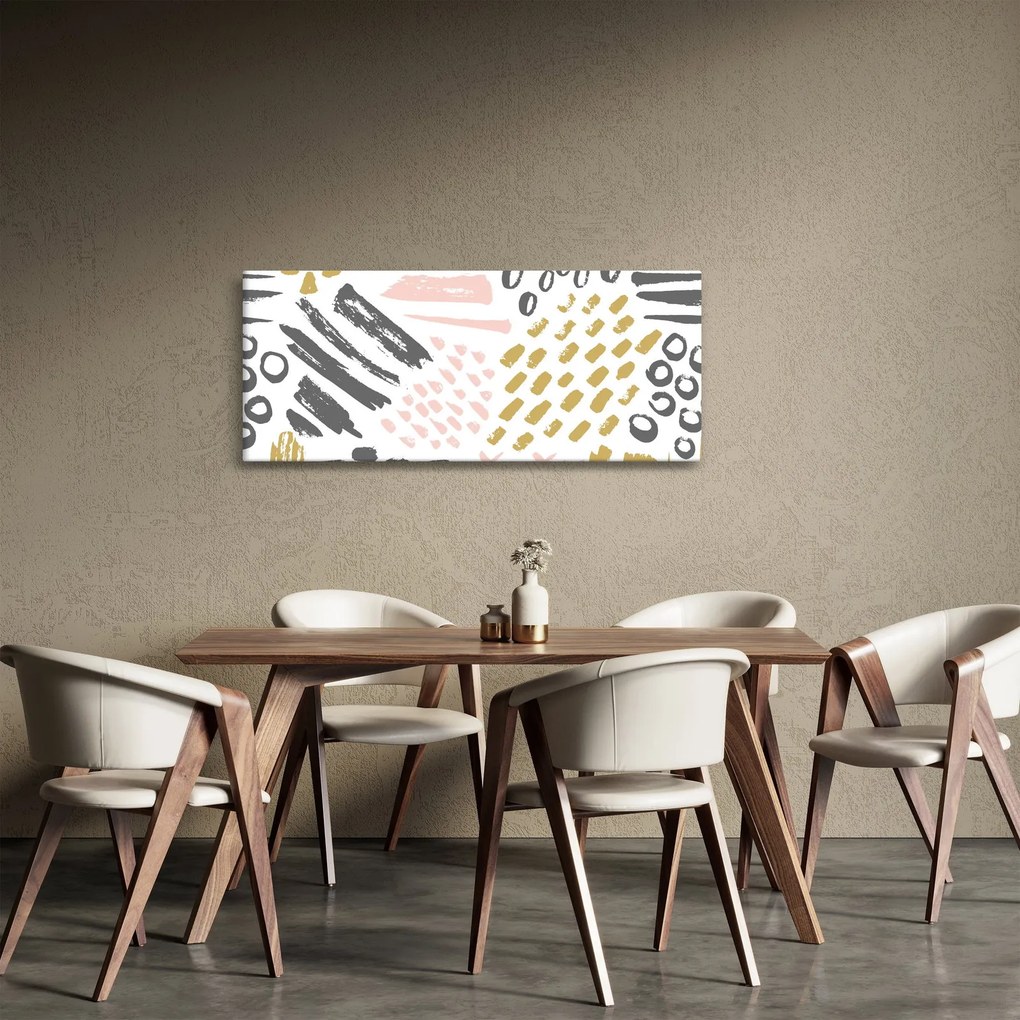Obraz - Abstraktné ťahy (120x50 cm)