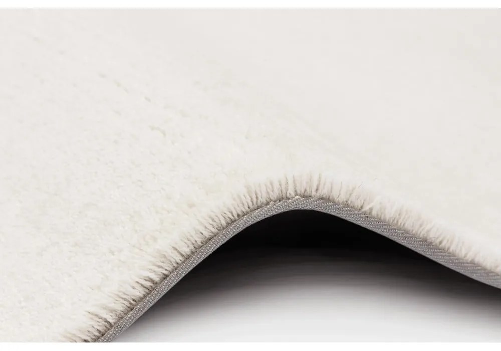 Krémovobiely vlnený koberec 133x180 cm Marble - Agnella