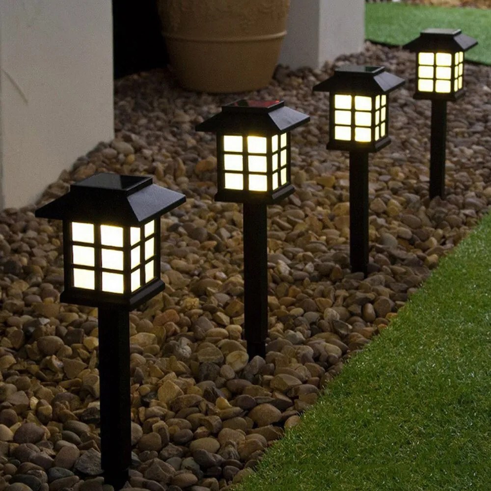 Záhradná lampa LED so solárnym pohonom LANTERN HOUSE 4000K Black