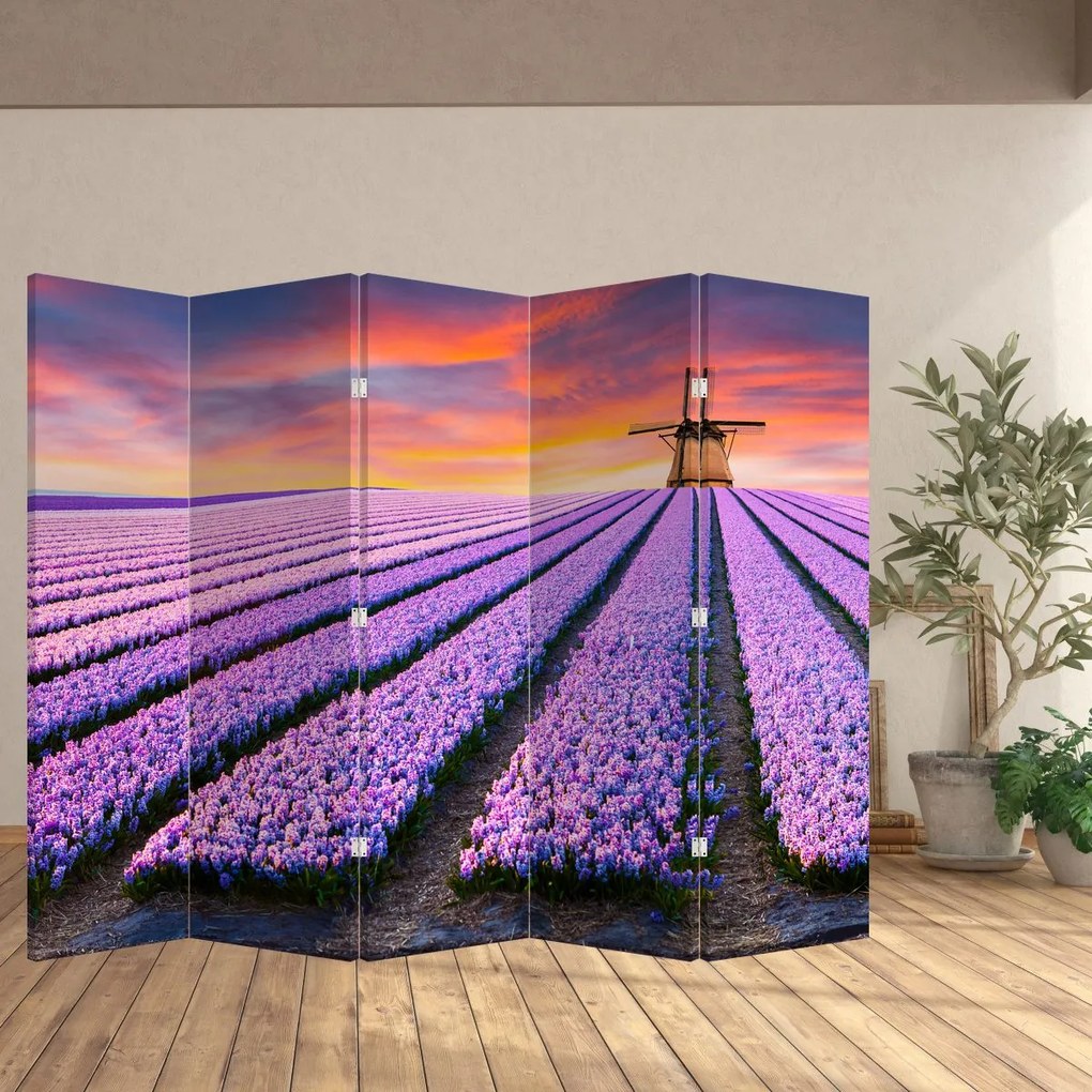 Paraván - Kvetinová farma (210x170 cm)