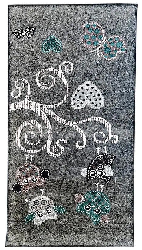 Koberec Frisee Soft Kids 0,8/1,5 0420A šedá