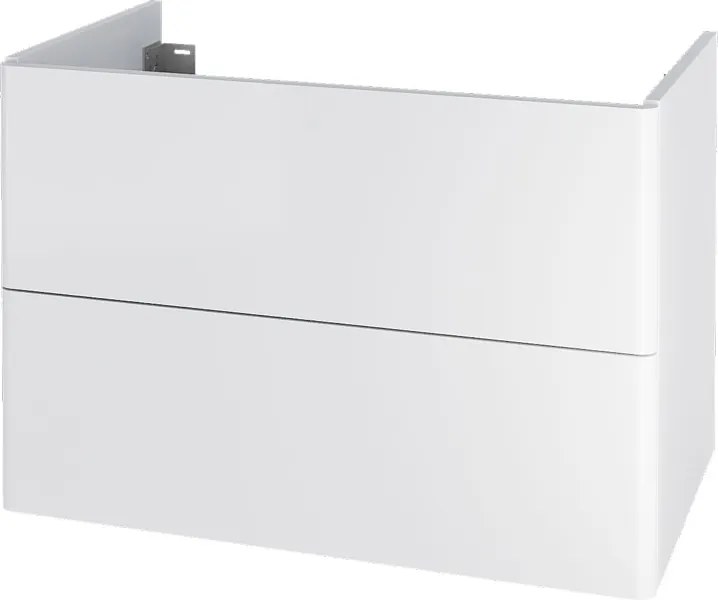 Mereo, Mereo Siena, kúpeľňová skrinka 80 cm, biela lesk, MER-CN411S