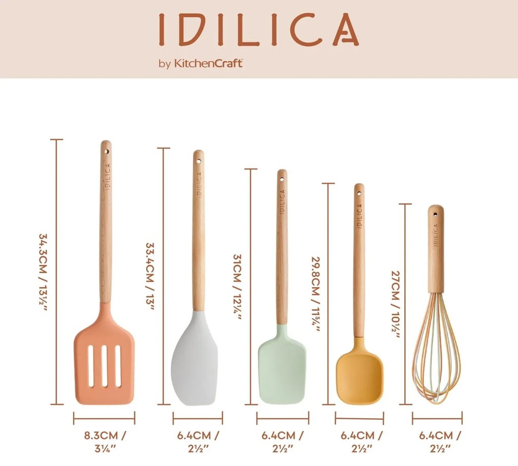 Kitchen Craft Sada kuchynského náradia Idilica – sada 5 ks