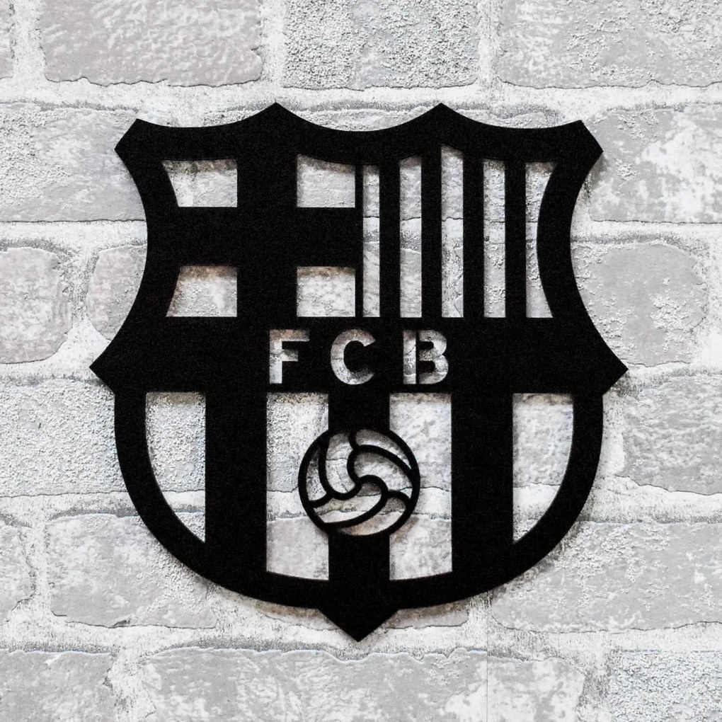 DUBLEZ | Drevené logo klubu - FC Barcelona | Obraz