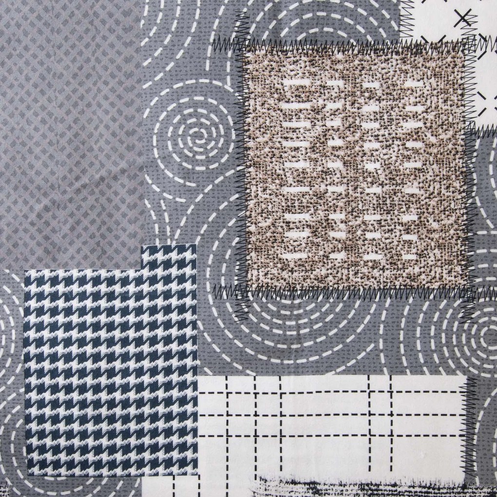 FLANELOVÉ OBLIEČKY FLANELOVE 180X200 CM, 2KS 70X80 CM VZOROVANÉ