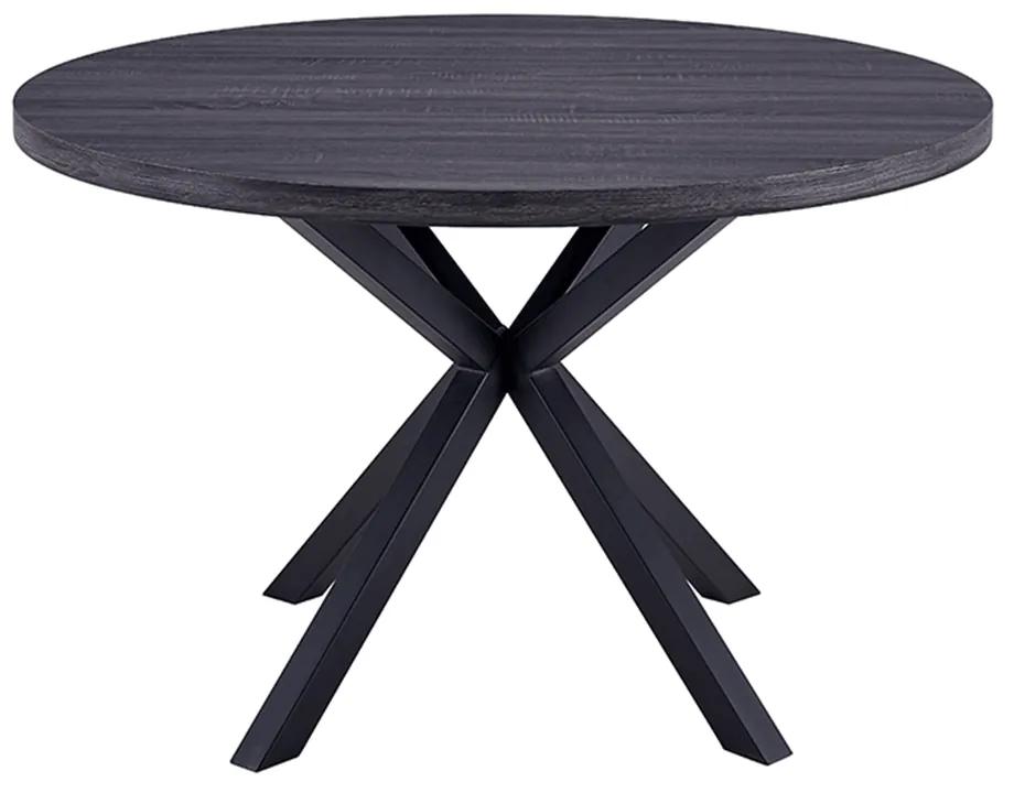 Jedálenský stôl, grafit/čierna, MEDOR