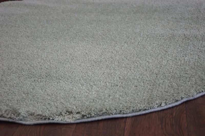 Okrúhly koberec SHAGGY MICRO zelená Veľkosť: kruh 120 cm