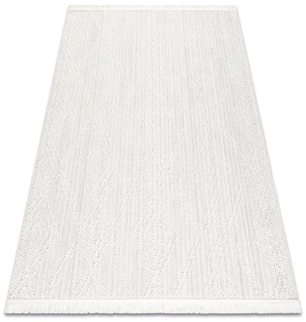 Koberec NANO EN14A Romby biely