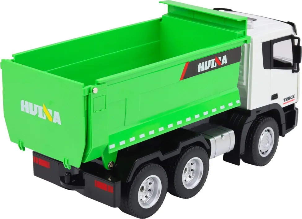 HUINA Diaľkovo ovládaný sklápač RC Huina, zelený, mierka 1:18